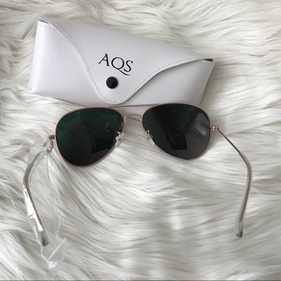 NWOT AQS MIRRORED AVIATOR SUNGLASS - Picture 6 of 7